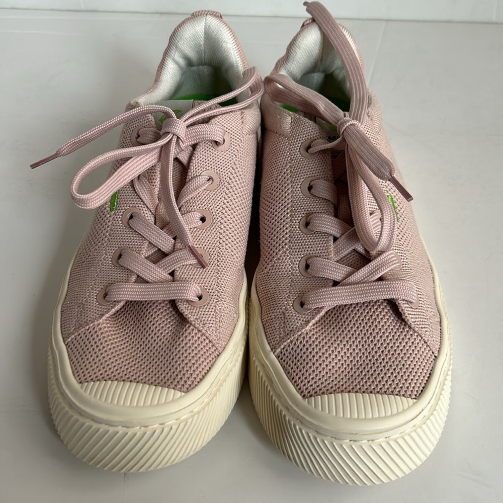 Cariuma Ibi rose knit lace sneaker men’s 8 women’s 9.5 - Picture 2 of 16